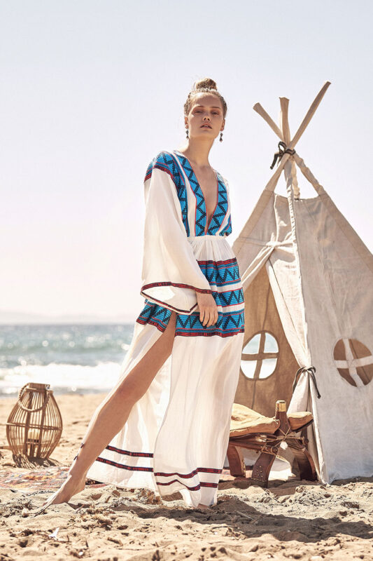 Celia Dragouni Mexican Beauty -long kaftan dress