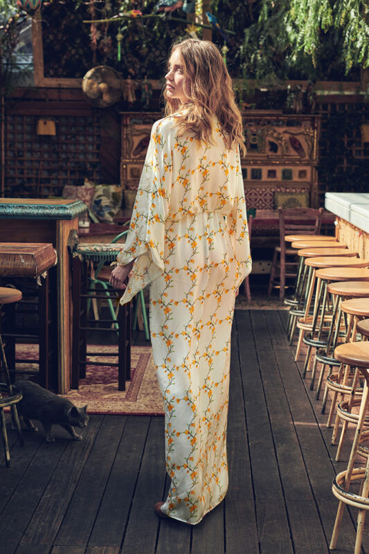 Celia Dragouni Chinese Garden Kimono Dress