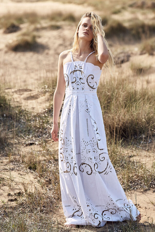 Celia Dragouni White Valley Bridal Dress
