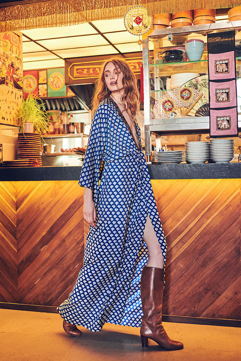 Celia Dragouni Blue Mist Long Dress