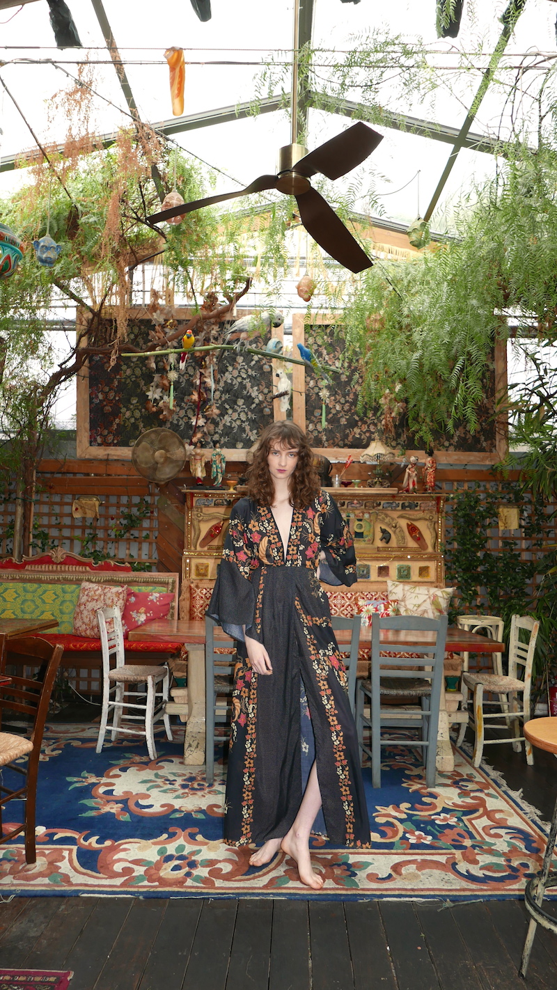 Celia Dragouni Black Floral Dress
