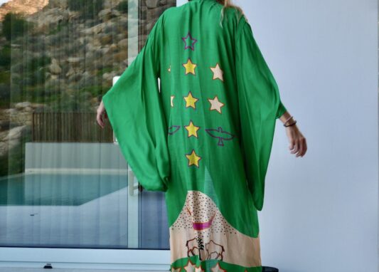 Celia Dragouni The Green Buffalo Star Kimono