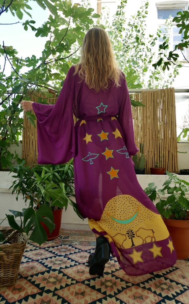 Celia Dragouni The Purple Buffalo Star Kimono