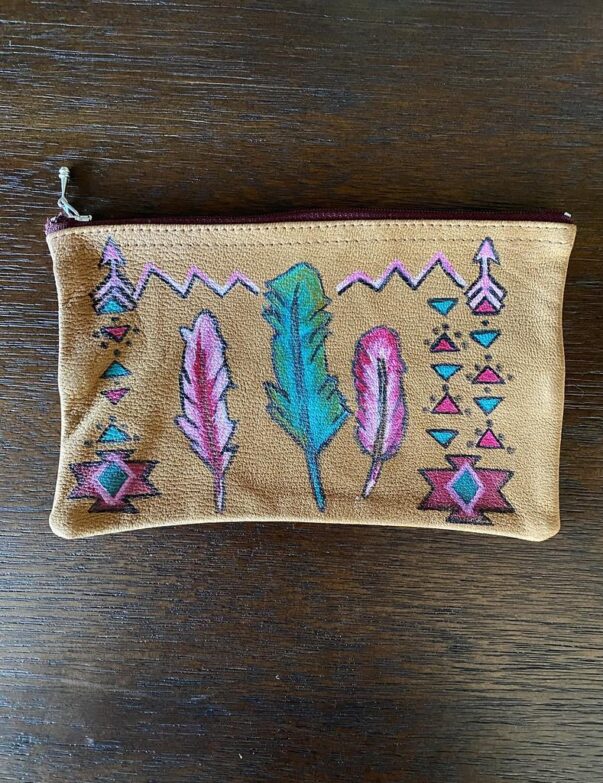 Celia Dragouni The Native Feather Wallet