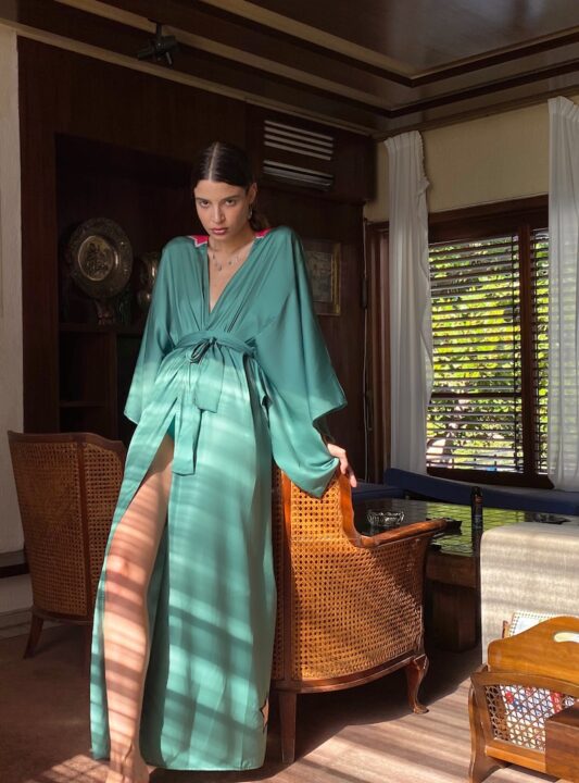 Celia Dragouni The Dusty Green Kimono