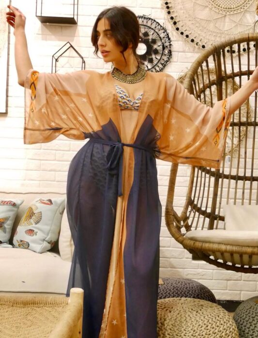 Celia Dragouni The Blue Sun Kimono Robe